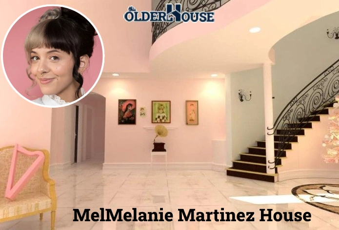 Melanie Martinez House exterior with whimsical garden decor