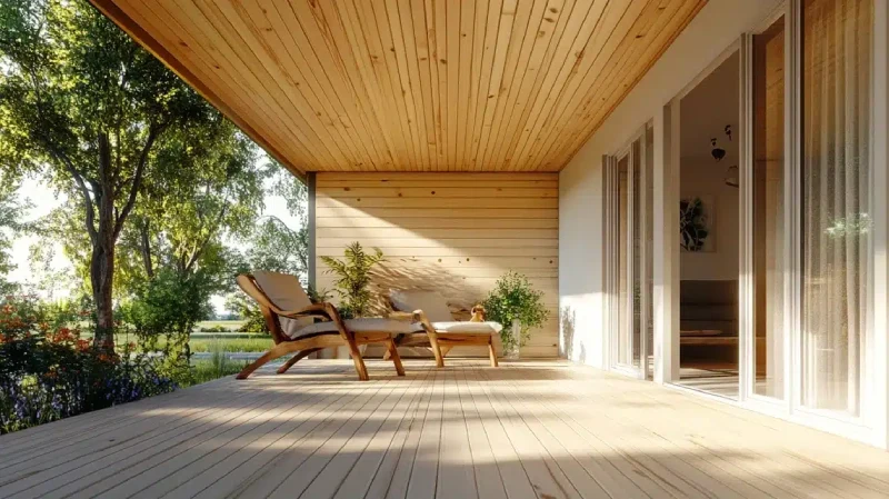 Wood Porch Ceiling 