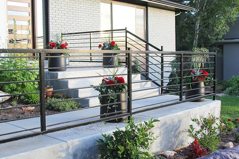 front Modern Metal Railings