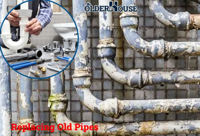 Replacing Old Pipes process.