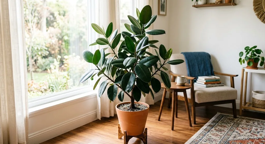 10 Common Questions About Largest Indoor House Plants 2 Rubber Tree (Ficus Elastica)