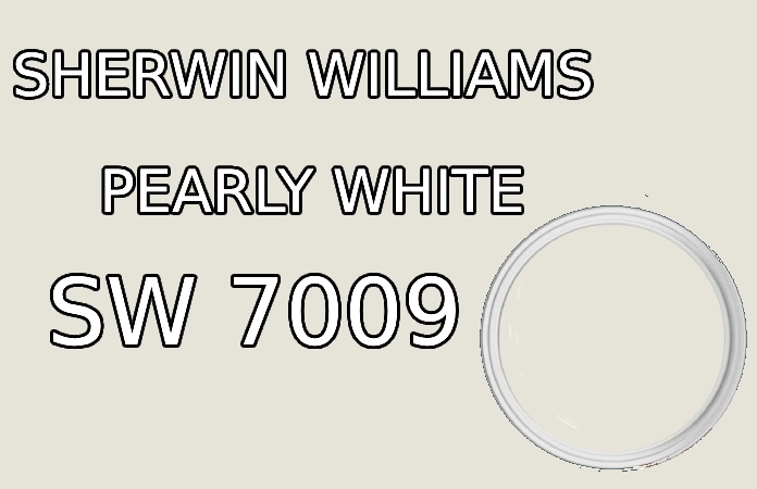 Sherwin-Williams Pearly White SW 7009 painted living room with natural light and modern décor.
