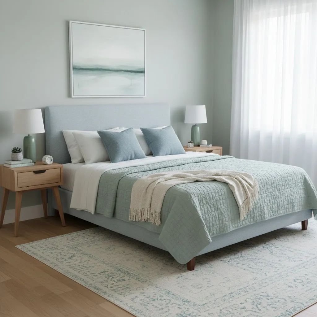 Transform Your Living Space with TheHomeTrotters.com Home Decor Ideas 3 Bedroom color psychology using calming blue and green tones
