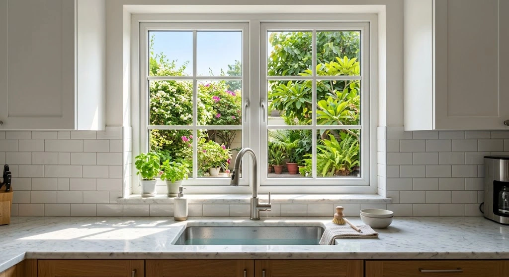 Optimal Size for a Kitchen Window: What Actually Works 2 kitchen window above sink ideal size natural light