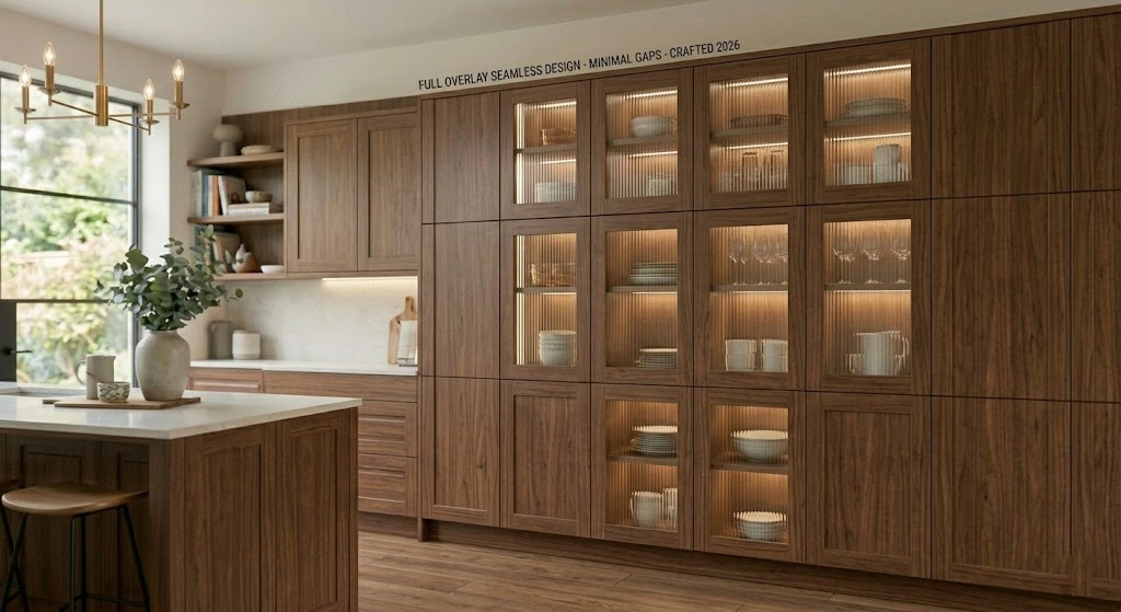 Full overlay cabinet doors creating a seamless modern kitchen look.