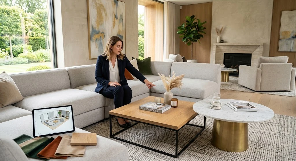 Types of Coffee Tables: Your Complete Guide to Finding the Right One 12 Solid wood coffee table in a cozy living room
