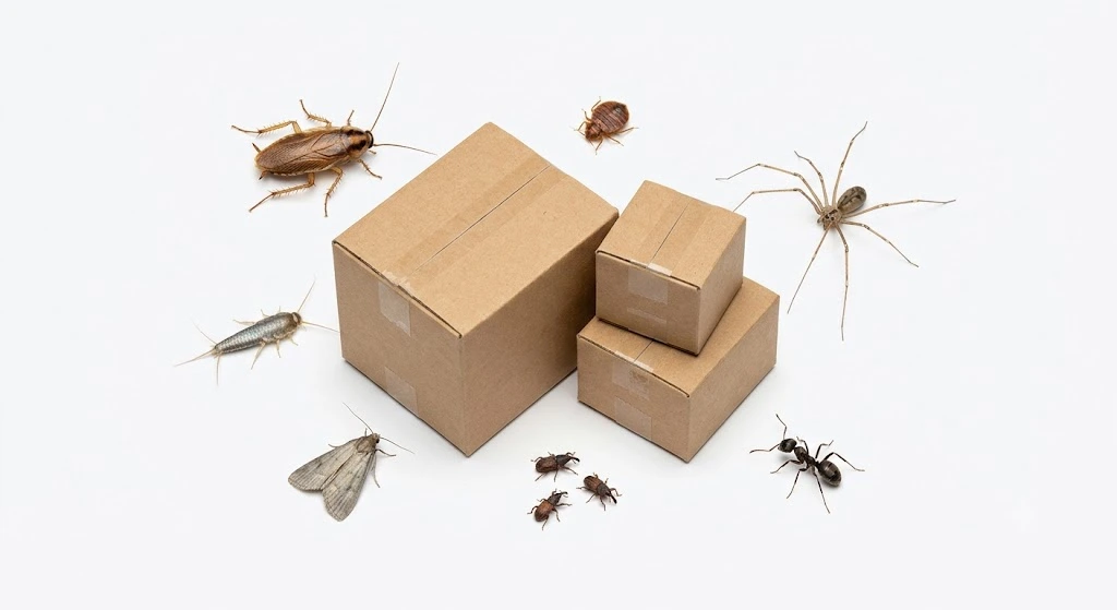Bugs in Packages: Warning Signs and How to Stay Pest Free 2 Common household pests that may hitchhike in shipping packages.