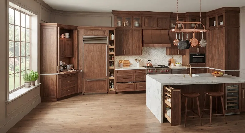 Custom kitchen cabinets designed to fit the exact space