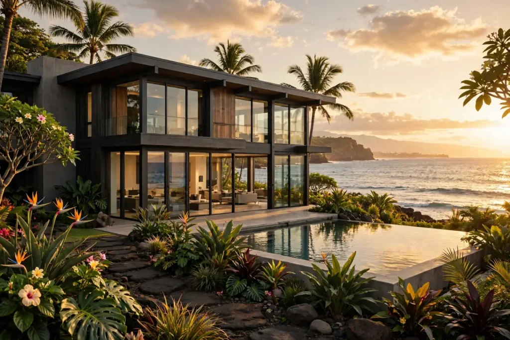 The Jim Carrey Maui house — an oceanfront mansion on Keawakapu Beach in Kihei, Hawaii, listed for $35 million